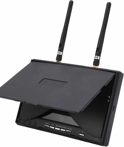 Vista 3 de Oumefar 5.8 GHz 40 canales Monitor de 7 pulgadas LCD Receptor Monitor RC Monitor FPV Gafas FPV Cámara Vídeo Drone Accesorios Piezas para FPV Drone