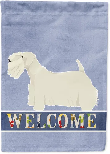 Vista 48 de Caroline's Treasures CK3704GF Bandera de jardín de bienvenida de Akita Shepherd Black and Tan - Bandera decorativa para patio exterior, patio