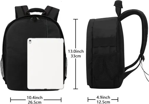 Vista 2 de Mochila para cámara profesional para cámara DSLR/SLR sin espejo, mochila de fotografía para mujeres y hombres, fotógrafos, funda para cámara