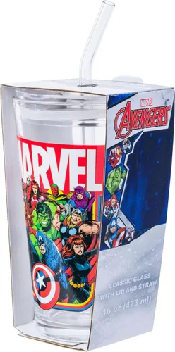 Vista 6 de Silver Buffalo Marvel Avengers con Iron Man, Hulk, Capitán América, Thor, Black Widow, Black Panther, Scarlet Witch, Vision, Falcon, y Hawkeye