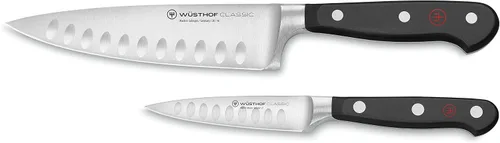 Vista 8 de WÜSTHOF Cuchillo de chef clásico de 6 pulgadas, negro, acero inoxidable