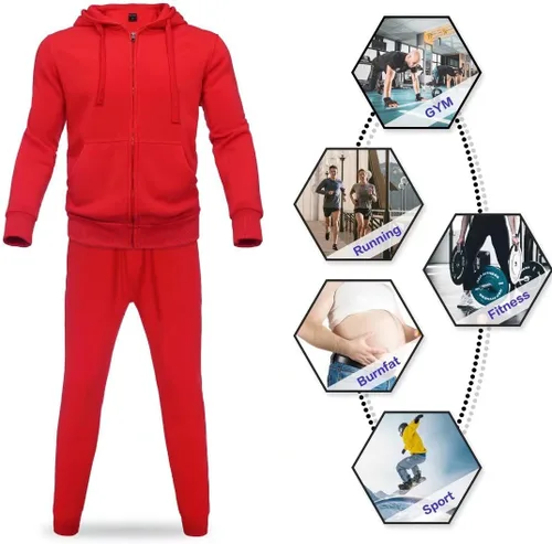 Vista 3 de Zusmen Chándal para hombre, chamarras y pantalones de 2 piezas