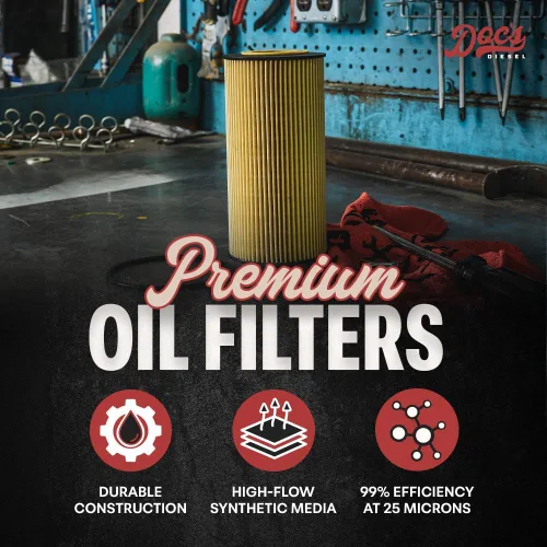Vista 2 de Doc's Diesel Filtro de aceite D5526 Compatible con Ford 6.0L/6.4L Super Duty F250, F350, F450, F550 2003-2010, Ford 6.0L Excursion 2003-2005
