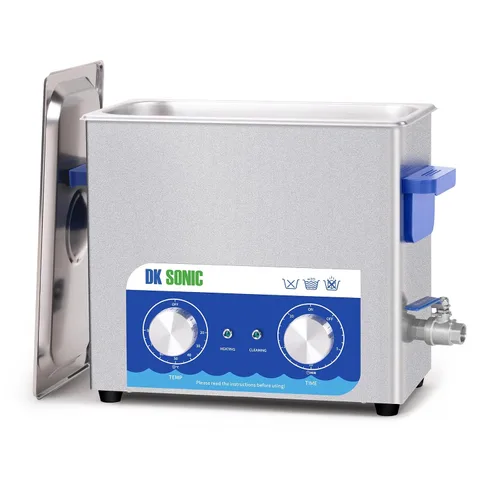 Vista 9 de DK SONIC Limpiador Ultrasónico, 1.5L 60W Limpiador Ultrasónico de Joyería de Acero Inoxidable con Cesta de Limpieza, Temporizador Mecánico