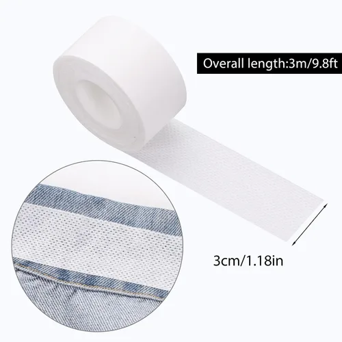 Vista 2 de 2 rollos de protectores de cuello desechables, almohadillas autoadhesivas para el cuello, protector de cuello cómodo, cintas para el cuello