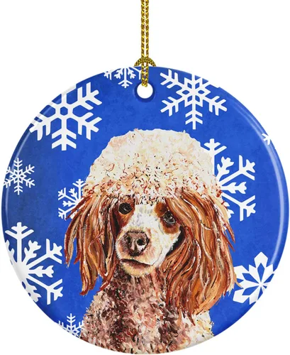 Vista 160 de Caroline's Treasures Cavalier Spaniel - Adorno de cerámica para colgar en el árbol de Navidad, para el hogar, Navidad, fiestas, regalo, 3 pulgadas