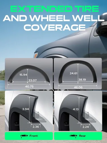 Vista 4 de YHTAUTO Guardabarros Estilo de Fábrica OE con Kit de Herramientas para Dodge Ram 2500/3500 2010-2018
