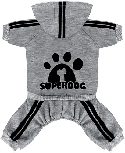 Vista 7 de Sudadera con Capucha para Perros de 4 Patas Mono para Perros Pequeños Ropa para Cachorros Sudadera Pullover para Perros Suéter de Algodón Abrigo