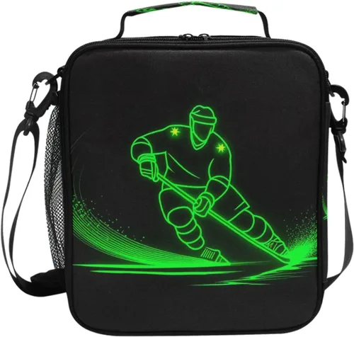 Vista 15 de Pfrewn Lonchera de dinosaurio, alfabetos con dinosaurios, bolsa de almuerzo aislada, reutilizable, enfriadora, bolsas de preparación de comidas