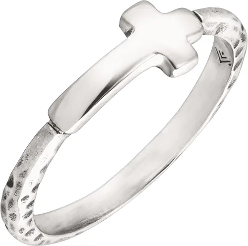 Vista 2 de Silpada Anillo con textura de cruz horizontal "Simplex Cross" en plata de ley, Plata Esterlina, no conocido