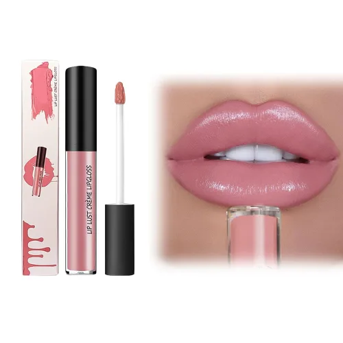 Vista 10 de Fauppt Labiales de 12 colores crema para labios, ligeros, mejorados, impermeables, de larga duración, hidratantes, antiadherentes, para mujeres, 001