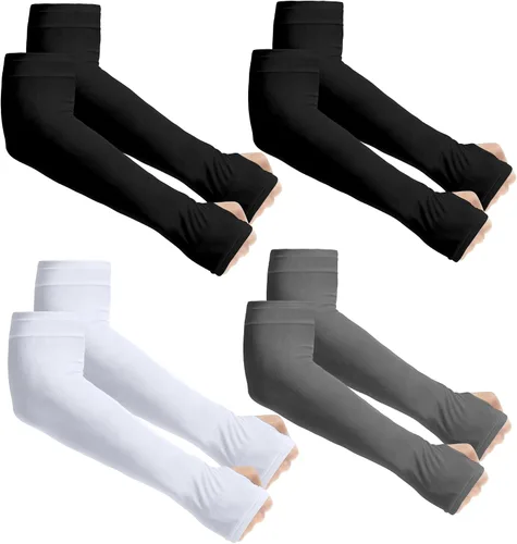 Vista 31 de Aegend - Mangas de protección solar con compresión, para cubrir tatuajes, mangas solares para hombres, mujeres y jóvenes