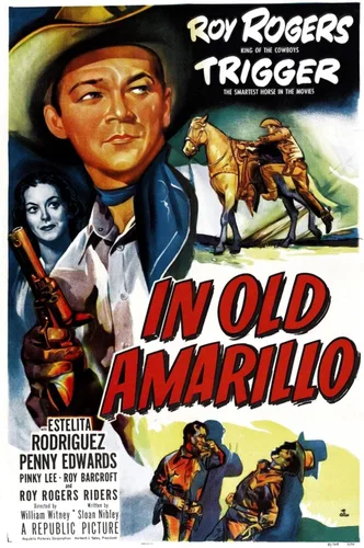 Vista 11 de ART Wall Art Print IN OLD AMARILLO, US poster, from left: Estelita Rodriguez, Roy Rogers, 1951 on White Frame, 16" x 22