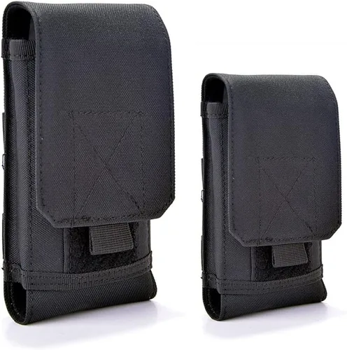Vista 5 de Funda táctica universal Molle para teléfono móvil del ejército, bolsa de cinturón EDC paquete de seguridad, kit de accesorios de transporte, bolsa