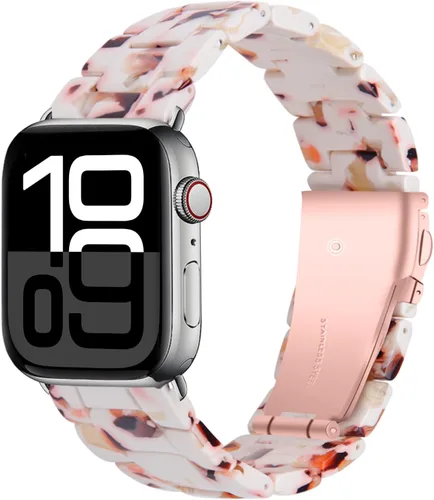 Vista 23 de Miimall Women Resin Bands for Apple Watch Series 10 9 8 7 6 5 4 3 2 1 Ultra SE Colorful Dressy Cute Classy Lightweight Comfort 38mm 40mm 41mm 42mm