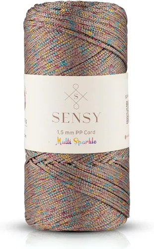 Vista 48 de Sensy Premium Cuerda de Poliéster 1.5mm (0.059 pulgadas) 164 Yardas Cuerda de Polipropileno 100% Cuerda de Macramé 1.5mm Cuerda para Bolsa