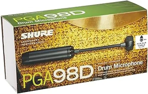 Vista 4 de Shure PGA98D Micrófono de condensador, con patrón de captación cardioide, micrófono de tambor de cuello de cisne de condensador con montaje