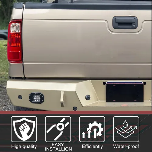 Vista 6 de RANSOTO Luz trasera compatible con Ford F250 F350 F-250 F-350 Super Duty 2008-2016 lado izquierdo del conductor trasero de la lámpara trasera
