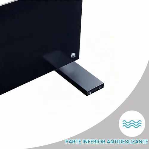 Vista 6 de Btrpily Mesa de centro rectangular para sala de estar, mesa de té adecuada para sala de espera, mesa auxiliar moderna con patas de madera, mesa