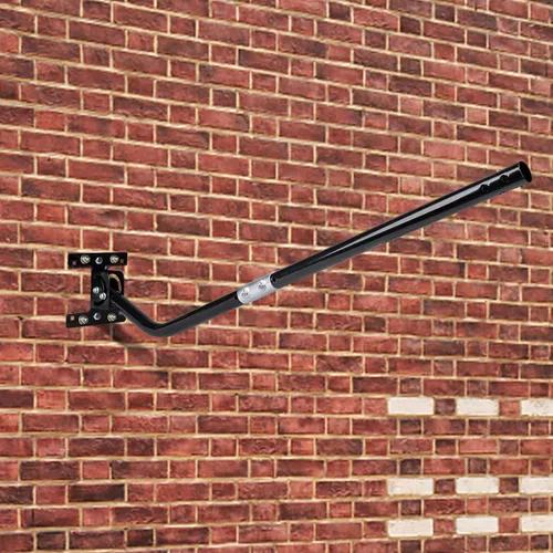 Vista 6 de Soporte universal de antena de TV de 32.8 pulgadas, poste de montaje de antena ajustable, poste de mástil resistente a la intemperie, montaje en J