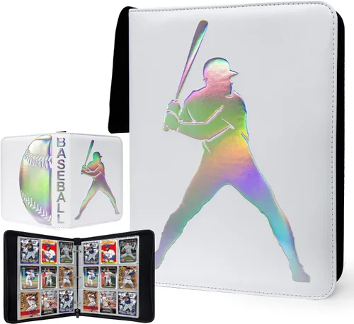 Vista 18 de Carpeta de Tarjetas de Fútbol 400 Bolsillos para Coleccionistas de Tarjetas de Intercambio de Fútbol, Libro de Almacenamiento de Tarjetas Portátil e