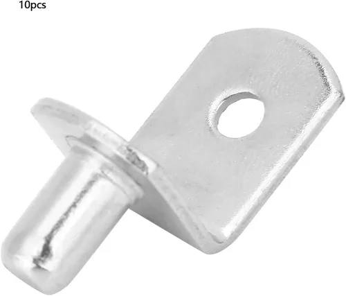 Vista 5 de 10 unids soporte de estante clavijas de soporte de metal placa de fijación pasadores de estante soportes de montaje en pared para gabinetes gabinete