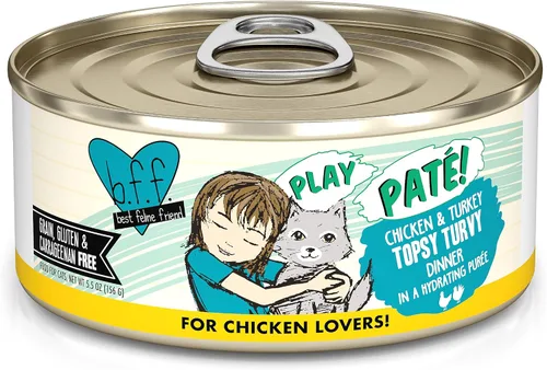 Vista 36 de Weruva B.F.F. Play - Best Feline Friend Paté Lovers, Aw Yeah!, T.T.Y.L. de atún y pavo con atún y pavo, lata de 2.8 onzas (paquete de 12)