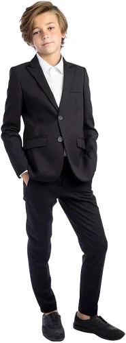 Vista 3 de Marvelous Kids Boys' Formal Slim Fit Suit Set, Ring Bearer Outfit