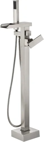 Vista 19 de Ove Decors Athena - Grifo de bañera independiente con 1 mango, cromado, con ducha de mano