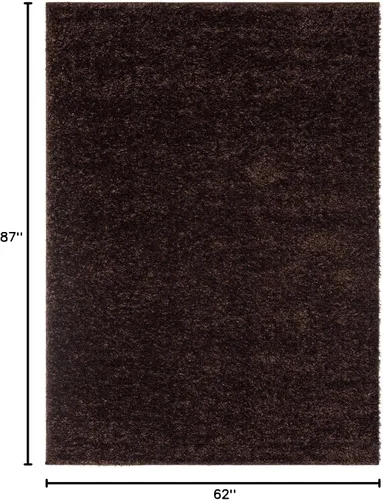 Vista 2 de LUXE WEAVERS Plush Collection - Alfombra de polipropileno de 5 x 7 pulgadas, color marrón