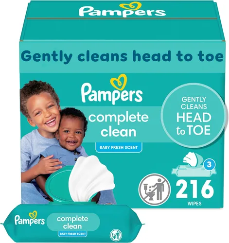 Vista 6 de Pampers Toallitas para bebés Complete Clean Baby Fresh Scent 9X 80 Pop-Top - 720 Count