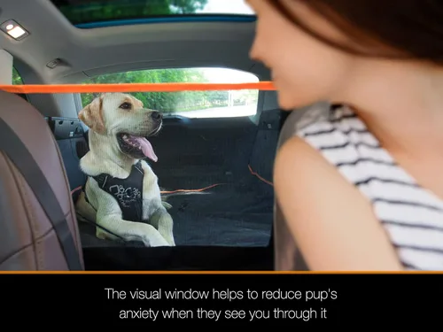 Vista 2 de Forro de carga para perros SUV, cubierta de carga impermeable para perro con protección de solapa para parachoques, alfombrilla duradera