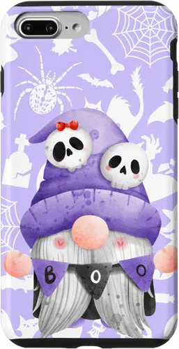 Vista 12 de iPhone 16 Boo Gnome Halloween Purple Spooky Creepy Cute Watercolor Case