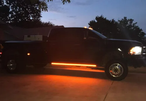 Vista 5 de iJDMTOY Kit de iluminación LED flexible de 40 pulgadas con 63 SMD para estribo/paso lateral, compatible con camionetas SUV, ámbar y amarillo