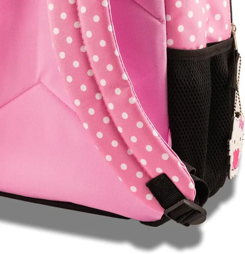Vista 5 de Fast Forward Sanrio - Juego de mochila de Hello Kitty para niñas, mochila de viaje de 3 piezas con Hello Kitty, juego de accesorios de mochila