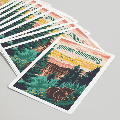 Vista 5 de Lantern Press Great Smoky Mountains National Park, Explorer Series (52 cartas de juego, baraja de cartas de tamaño póker con comodines)