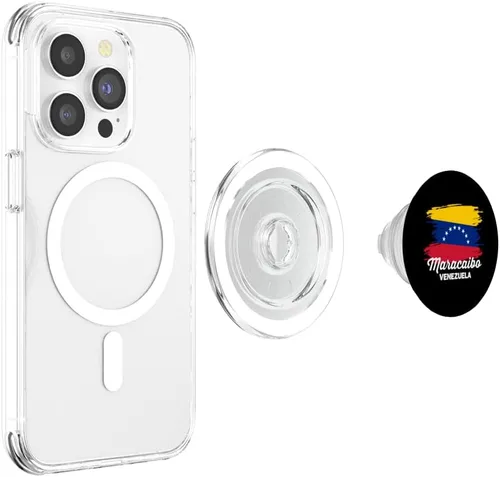 Vista 4 de Maracaibo Venezuela Travel Souvenir Bandera Venezolana Trip PopSockets MagSafe PopGrip para iPhone