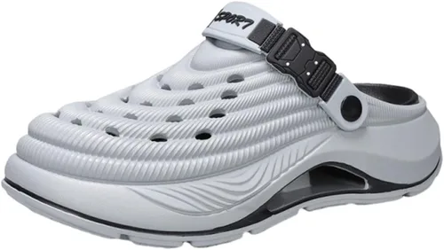 Vista 10 de Zueco unisex transpirable antideslizante, zapatos de jardín para hombre y mujer con soporte de arco para trabajo al aire libre, playa, casual