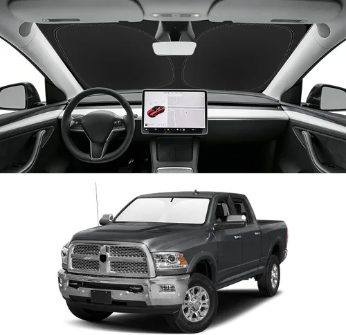 Vista 85 de Parasol plegable para parabrisas visor solar para ventana frontal accesorios de automóvil