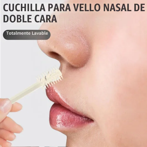 Vista 4 de Cortador nasal de doble cara, recortadora manual de 360° para hombres