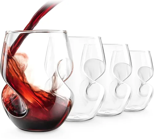 Vista 14 de Final Touch L'Grand Conundrum Aerator Decantador de Vino Botella Completa - 25.4 Oz. Vidrio de Cristal Transparente de Calidad Soplado a Mano