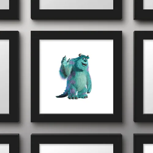 Vista 3 de Trends International Gallery Pops Disney Pixar Monsters Inc. - Póster de pared de Sully, 12 x 12 pulgadas, versión enmarcada en negro