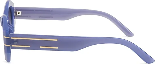 Vista 2 de FEISEDY Gafas de sol irregulares de moda Rectángulo con cuernos gruesos Gafas de sol de moda Sombras Retro UV400 Protección B2911