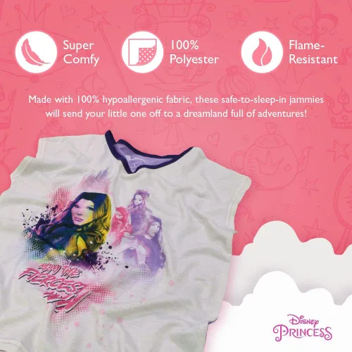 Vista 3 de Disney Conjunto de pijama de 3 piezas de Minnie Mouse para niñas Frozen Princesas Minnie Mouse