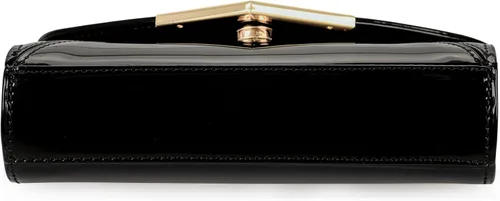 Vista 6 de DEXMAY - Bolso de mano de noche para mujer, de charol sintético, plegable, bolso formal