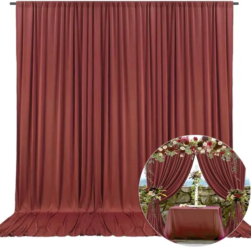 Vista 11 de Cortina de fondo negra de 10 x 7 pies para fiesta, cortinas de fondo para sesión de fotos, cumpleaños, boda, Halloween, Navidad, aniversario
