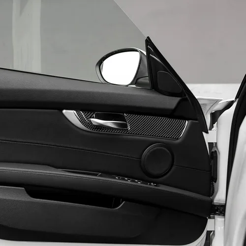 Vista 4 de Fibra de carbono, para BMW, marco de puerta interior de automóvil, calcomanía para BMW Z4 Roadster E89 2009 2010 2011 2012 2013 2014 2015 2016 2017