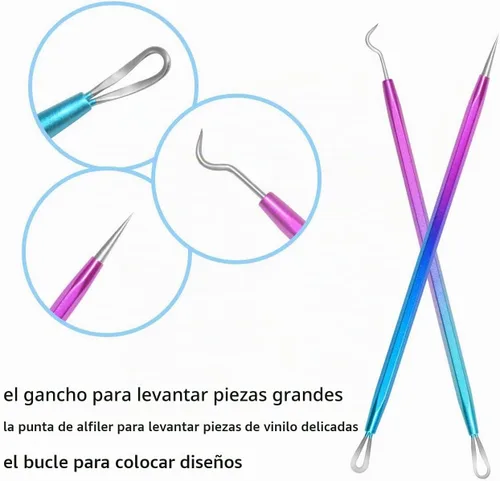 Vista 3 de tiptopcarbon Juego de herramientas de deshierbe para vinilo adhesivo HTV 3pcs/Pack