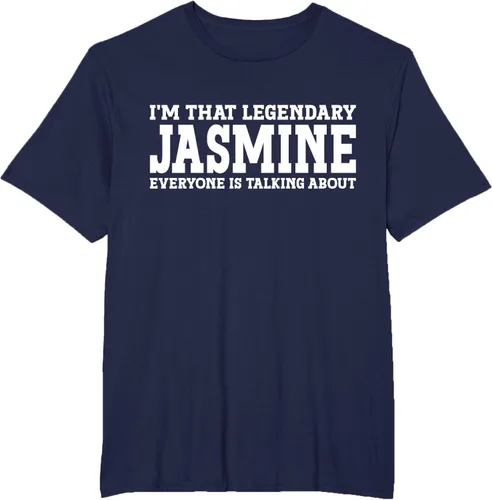 Vista 51 de Jasmine Personal Name - Camiseta divertida de jazmín para mujer y niña, Negro