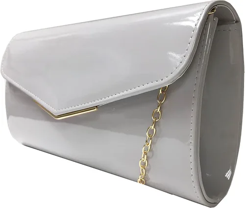 Vista 3 de Bolsa de noche con bolsa de mano de sobre con correa de hombro para mujer, fiesta, boda, formal, cóctel, graduación, fiesta, bolso de fiesta